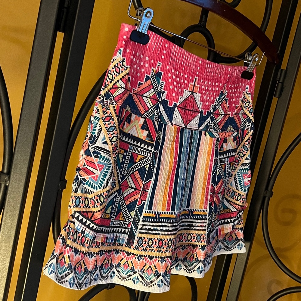 LUCKY IN LOVE Pretty in Ink Around The Block Pleated Skort - Picture 5 of 15